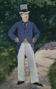 Edouard Manet Portrait of Monsieur Brun oil painting on canvas